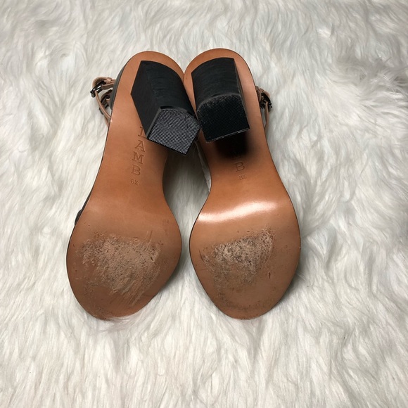 L.A.M.B.”Oracle Leather Dress Open-Toe Block Heel/Sandal,Size-8.5 - Picture 9 of 12